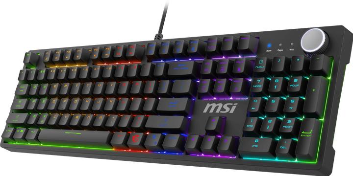 Actual product image MSI FORGE GK-320 RED Gaming Keyboard, verkabelt (Eng. Int., Cable)