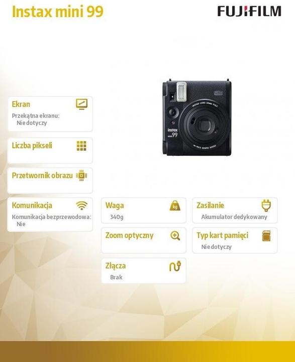Actual product image Fujifilm Instax Mini 99