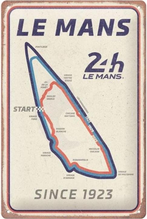 Image du produit Nostalgic-Art Merchandising Nostalgic Art Panneau 24 h Le Mans - Circuit 20