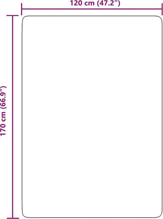 Produktbild vidaXL Shaggy-Teppich