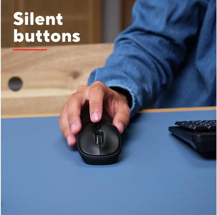 Actual product image Trust Computer mouse Datorpele Yvi+ Silent Black (Wireless)