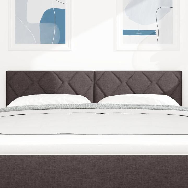 Produktbild VidaXL Kopfteil mit Rautenmuster Dunkelbraun 160 cm Stoff