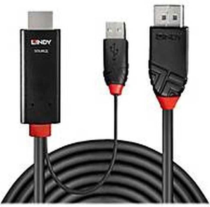 Actual product image Lindy HDMI to DisplayPort adapter cable (1 m)