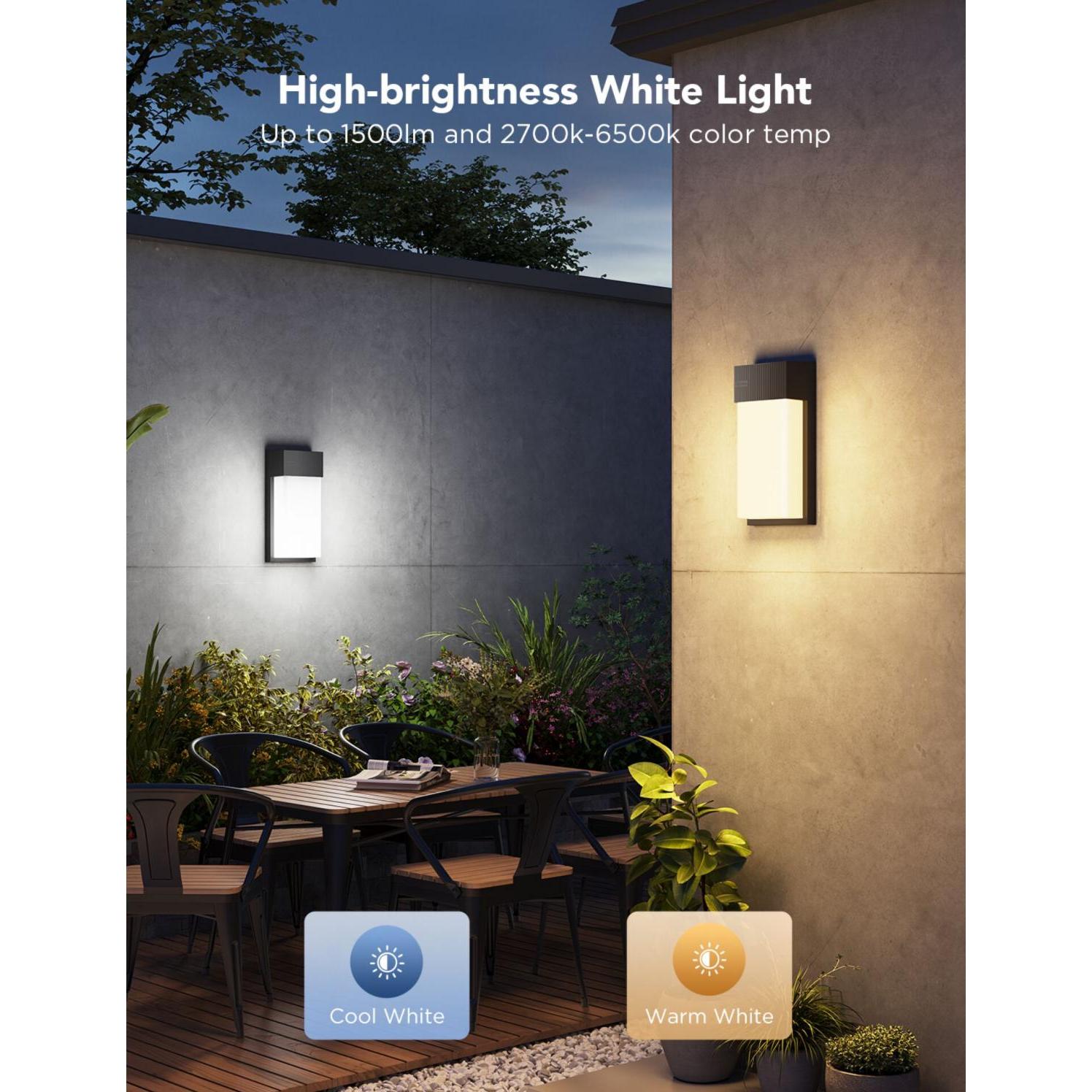 Thumbnail - Govee, Gartenbeleuchtung, RGBICWW Outdoor Wall Light * (1500 lm, IP65)