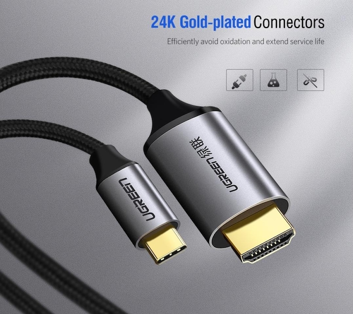 Actual product image Ugreen USB C – HDMI (1.50 m, HDMI)