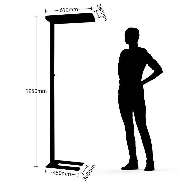 Image du produit Arcchio Nelvana Lampadaire Noir (8000 lm)