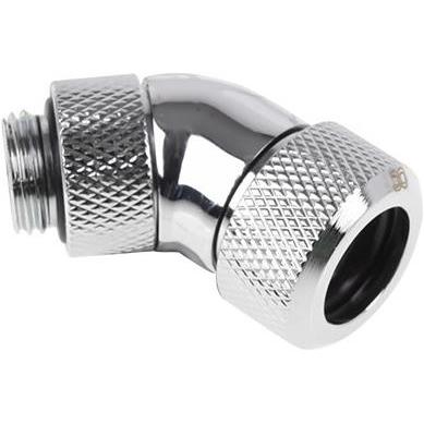 Alphacool 13mm Eiszapfen 45° drehbar, Wasserkühlung Anschluss, Silber