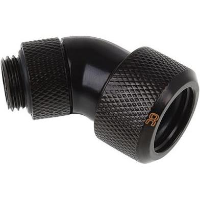 Alphacool 16mm Eiszapfen 45° drehbar, Wasserkühlung Anschluss, Schwarz