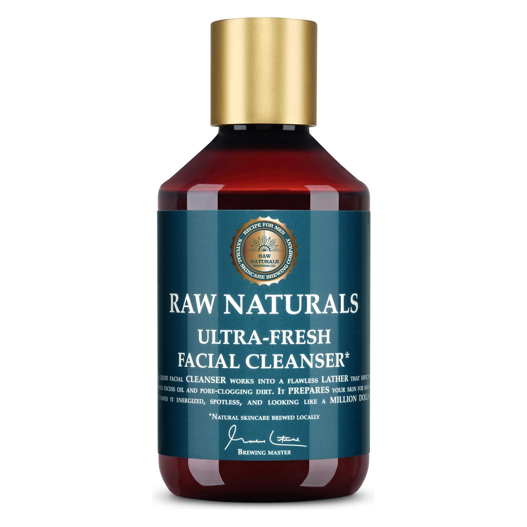 Raw Naturals, Reiniging Van Het Gezicht, Gezichtsreinigingsvloeistof Gletsjerwater (Gezichtsreinigingsdoekjes)
