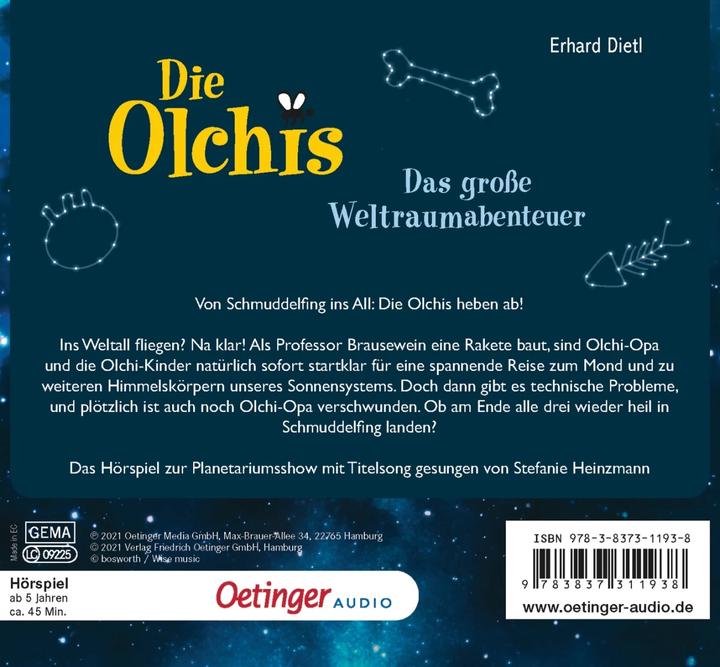 Actual product image The Olchis. The great space adventure (Tim Grobe, Erhard Dietl, Stefanie Heinzmann, Miriam Hensel, German)