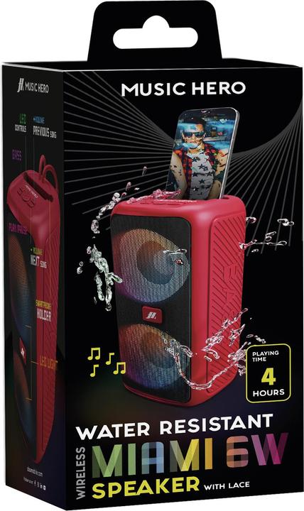 Immagine prodotto SBS Altoparlante MIAMI stereo 6W, doppia luce LED, supporto per smartphone, EQ, USB e TF c (4 h)