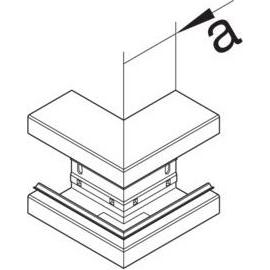 Thumbnail - Hager, Kabelschutz + Kabelführung, TEH BR6513037035 AuÃeneck aus Grundprofil Kunststoff zu BR 65x130mm OT 80mm lich (68 ...