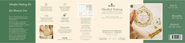 Image du produit DMC Kit de broderie Mindful Making Duo Couronne de fleurs, Ø 15.7 cm