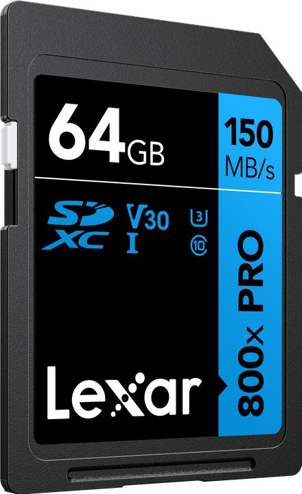 Immagine prodotto Lexar MEMORIA SDXC 64GB UHS-I/LSD0800P064G-BNNNG (64 GB, SDXC, U1, UHS-I)