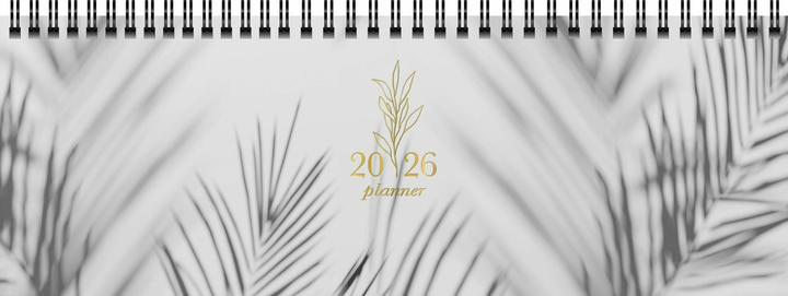 Immagine prodotto Ridoide rido idé Tisch-Querkalender Design Line 2026 Cloudy 297 x 105 mm (297 x 105 mm)