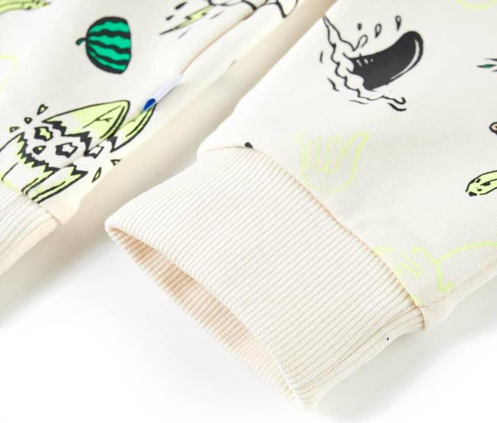 Image du produit vidaXL Sweatshirt pour enfant Ecru clair 92,Composition : 80% Coton (92)