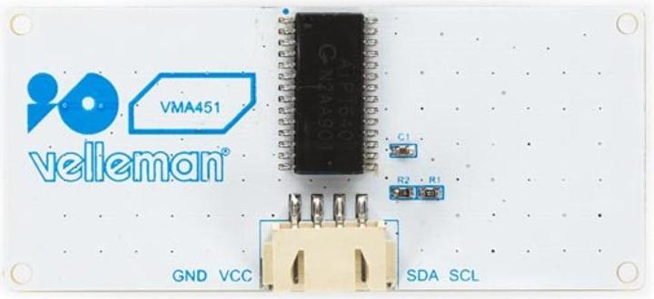 Actual product image Whadda LED matrix I2C 8 x 16 panel