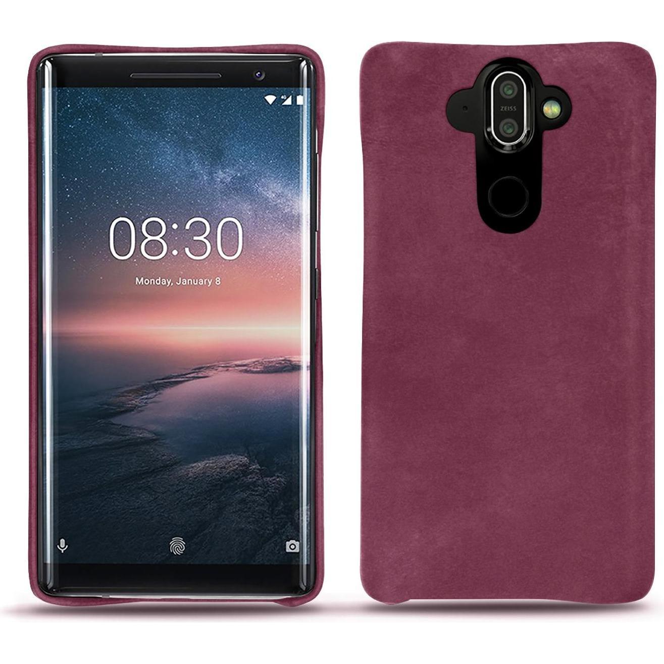 Noreve Lederschutzhülle (Nokia X), Smartphone Hülle, Violett