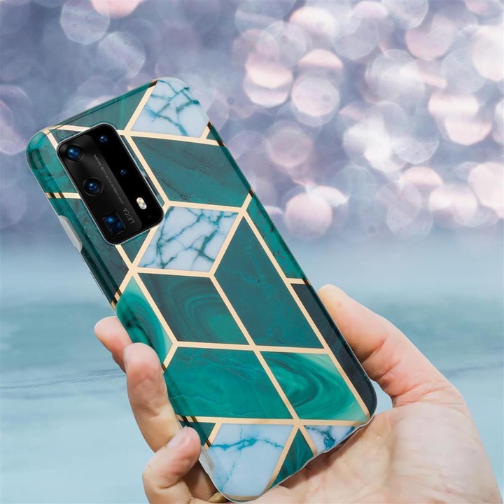 Produktbild Cadorabo IMD TPU Bunter Marmor Cover (Huawei P40)
