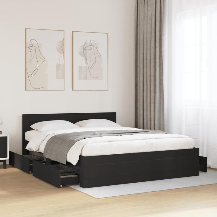 Actual product image VidaXL Bettgestell mit Kopfteil (160 x 200 cm)