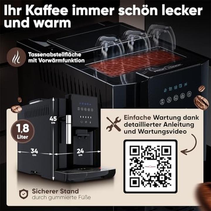 Actual product image Proficook PC-KAV 1281 Kaffeevollautomat schwarz