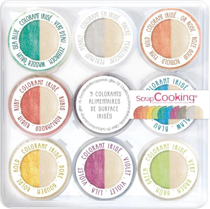 Produktbild ScrapCooking Boite de 9 colorants de surface irisés