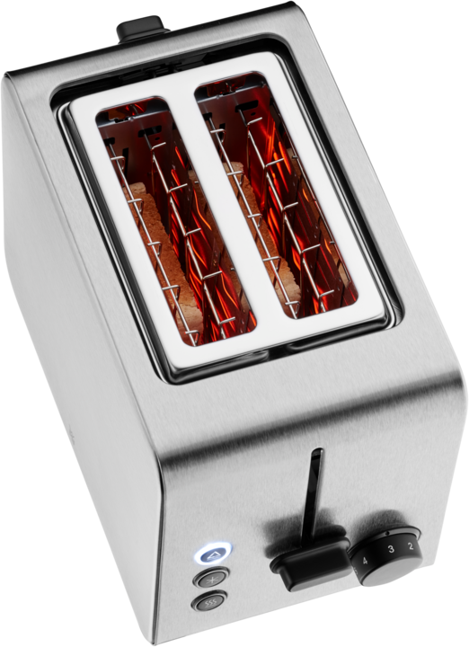 Produktbild WMF Stelio Doppelschlitz-Toaster mit Brötchenaufsatz und Bagel-Funktion