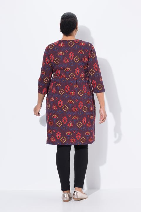 Produktbild Ulla Popken Longshirt, A-Linie, V-Ausschnitt, 3/4-Arm, Taschen (60)