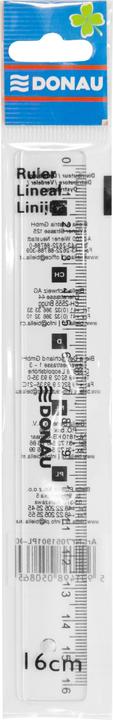 Image du produit Donau Règle 16cm, poche suspendue, claire (17.50 cm, Matières plastiques)