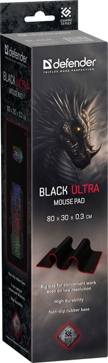 Produktbild Defender 50561 Mauspad Gaming-Mauspad Schwarz, Rot