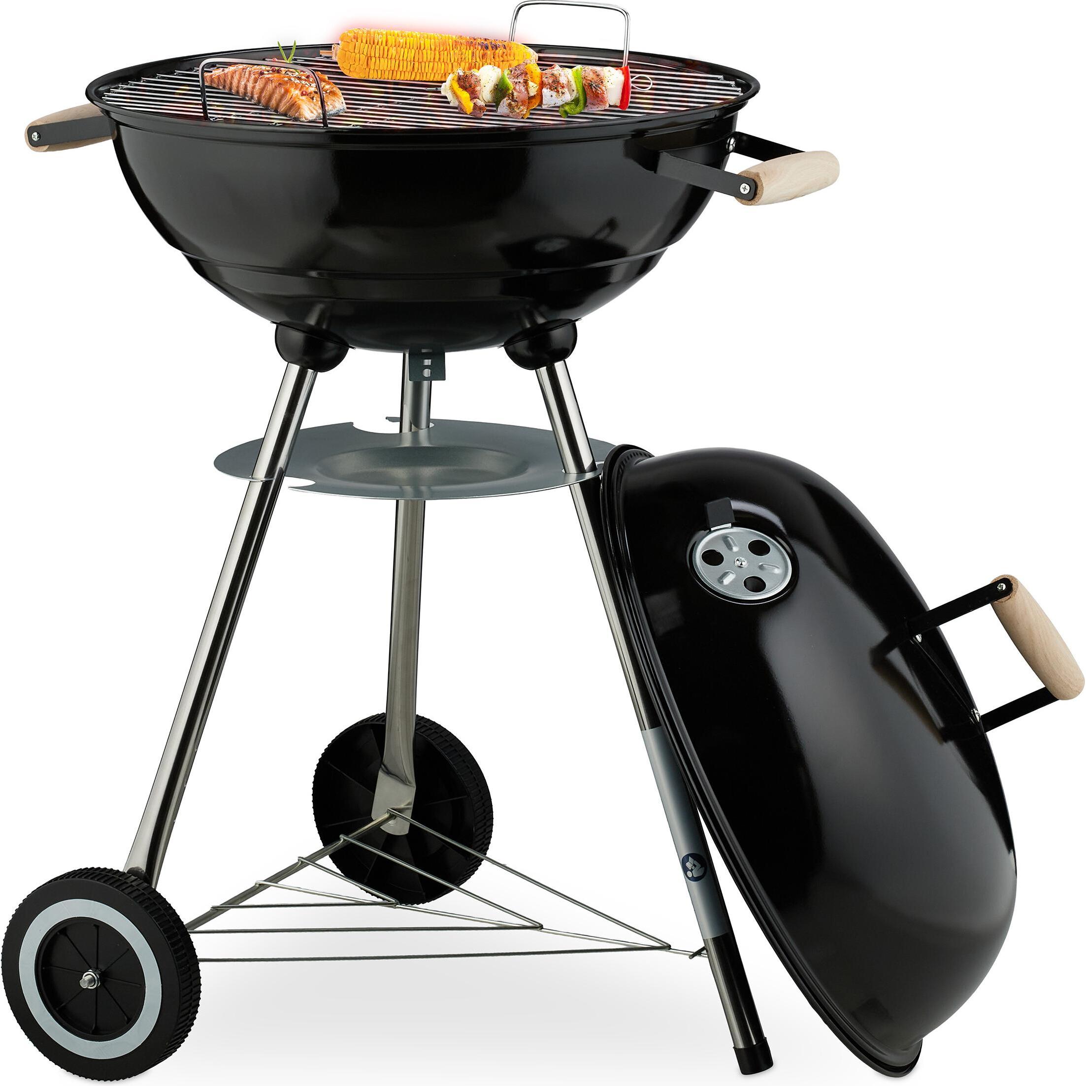 Relaxdays, Grill a carbone, Kugelgrill (46 cm)
