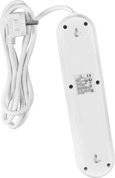 Actual product image Maclean Multiple socket outlet, extension cable with 3 sockets + 3 USB ports (3x, USB-A, 1.50 m)