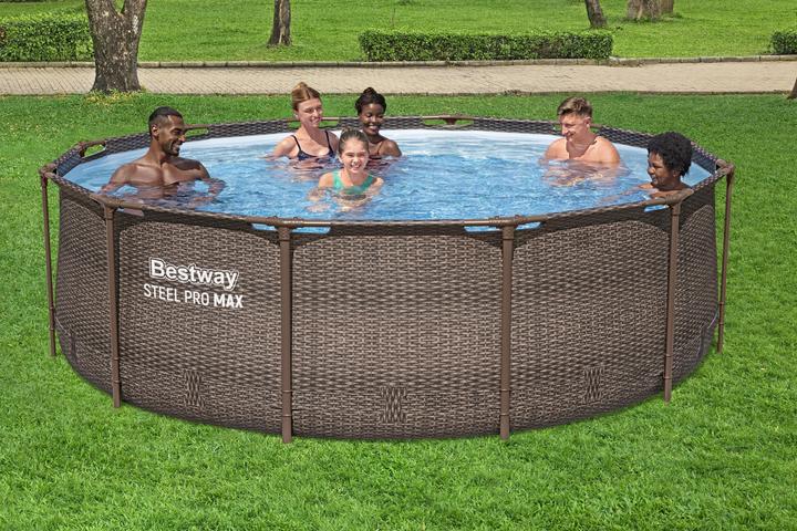 Image du produit Bestway Baseinas support pompe rotin + filtre + échelle 366x100 cm (56709) (366 x 100 cm)