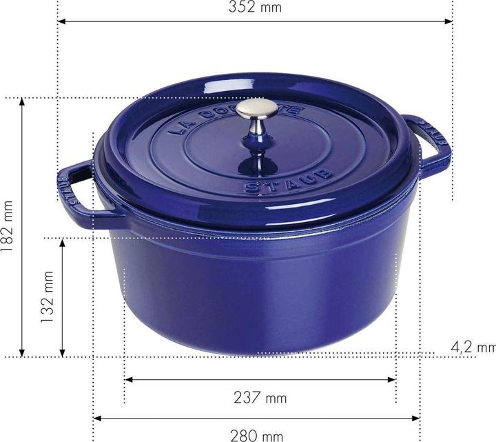 Immagine prodotto Staub Bräter (28 cm, Pirofila + casseruola, Ghisa)