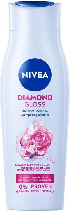 Actual product image NIVEA Diamond Gloss Shampoo Fl 250 ml (250 ml, Liquid shampoo)