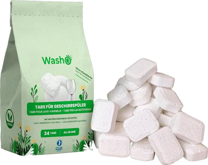 Image du produit Washo Tablettes pour lave-vaisselle (Tabs, 34 x)