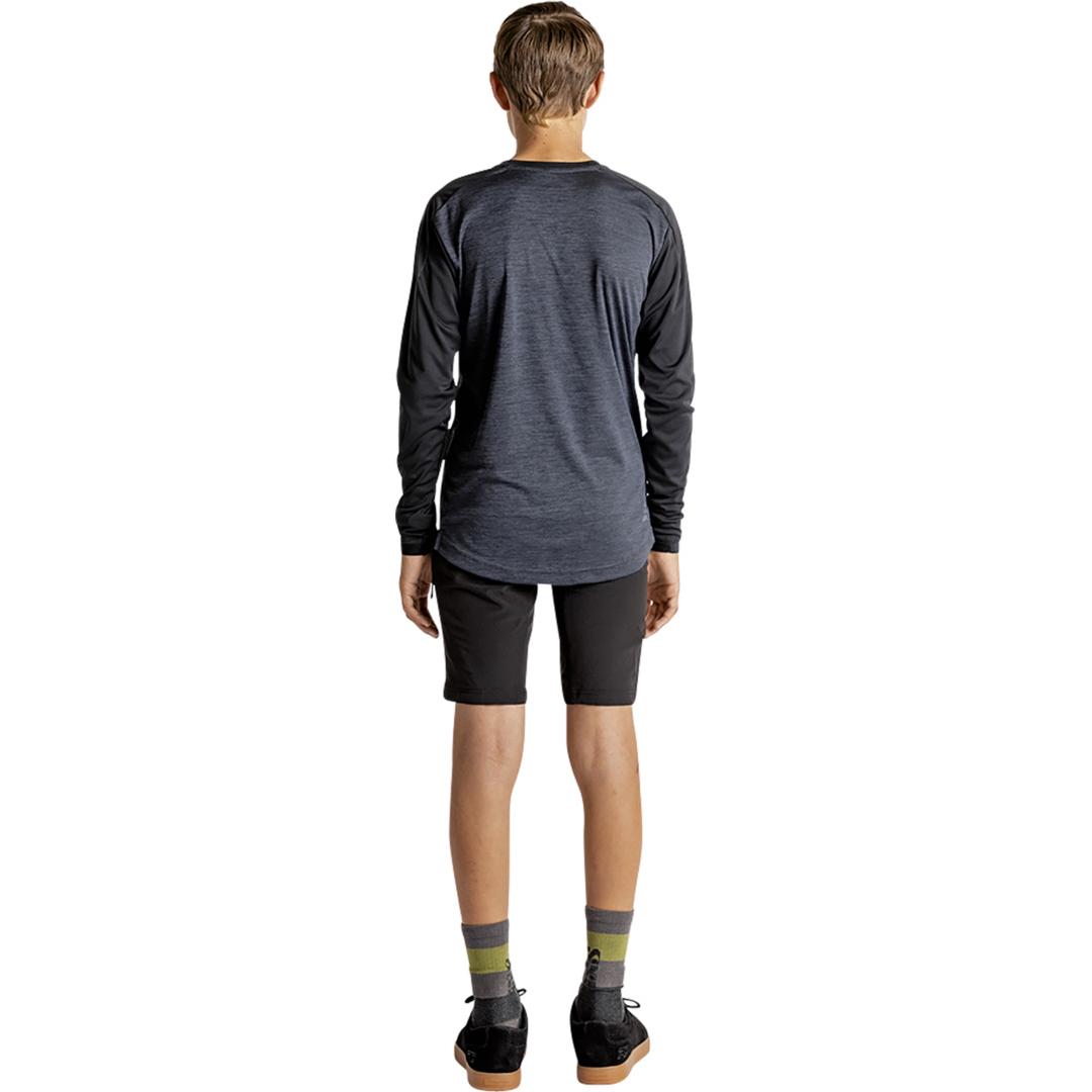 Thumbnail - iXS, Jungen, Velotrikot, Kids Longsleeve Jersey Flow X storm-solid marine KL (L), Blau, L