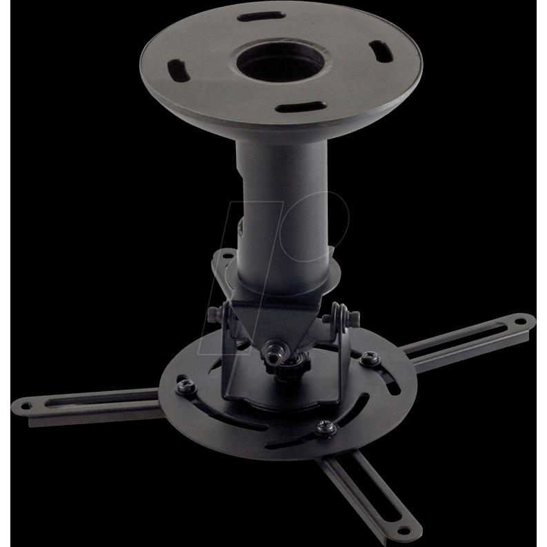 Shiverpeaks SHVP BS89762 - Projektor Halterung VESA neigbar drehbar max. 23kg (Decke), Beamer Halterung, Schwarz
