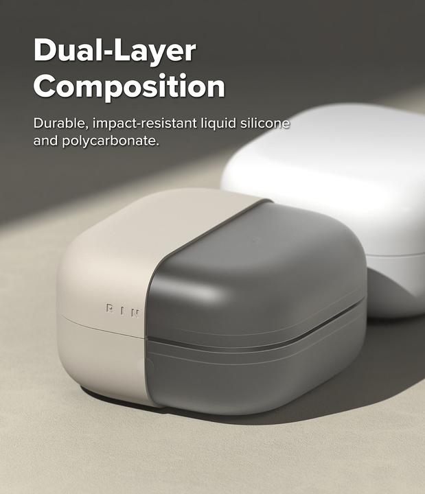 Produktbild Ringke - Silicone - Xiaomi Redmi Buds 4 Pro - Stone (Ladecase Hülle)