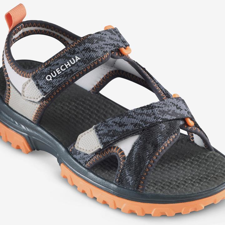 Actual product image Quechua Sandalen Kinder Wandern - NH500 grau/schwarz (38, 39)