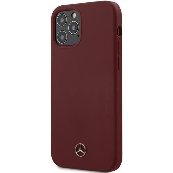 Mercedes-Benz Hard Cover Silicone (Apple iPhone 12), Smartphone Hülle, Rot