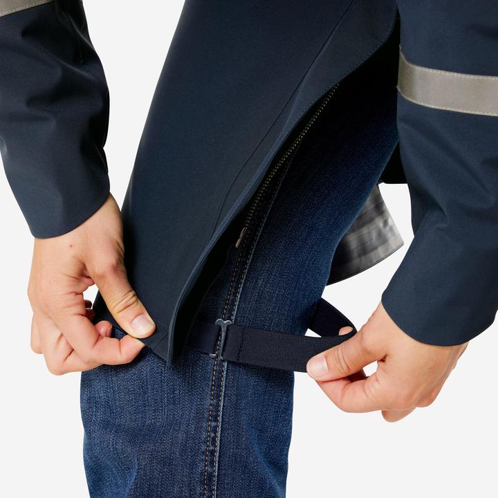 Produktbild Btwin Regentrenchcoat City 940 wasserdicht Damen marineblau (S)