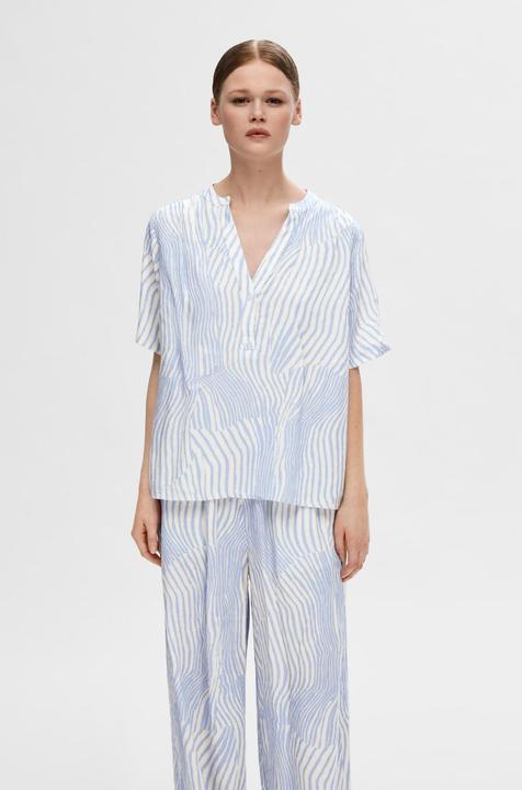Actual product image Selected Femme Print top with short sleeves (36)