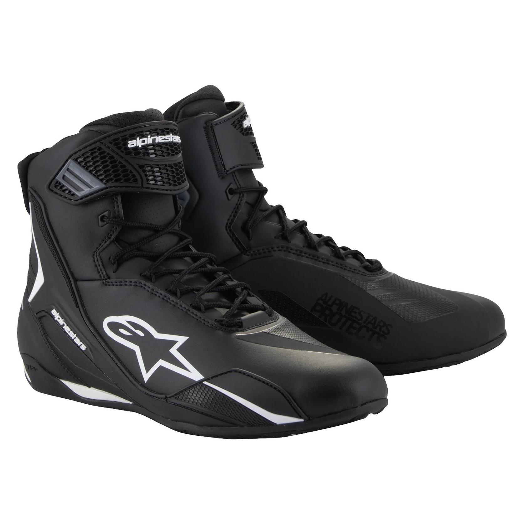 Alpinestars, Motorlaarzen, Faster-4 Wanderschuhe, Weiss/Schwarz (Mannen, 43)