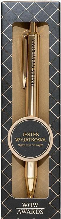 Produktbild happy Kugelschreiber mit Gravur als Geschenk Du bist etwas Besonderes (Gold, 1 x)