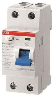 Actual product image ABB F202 A-25/0.03 110V