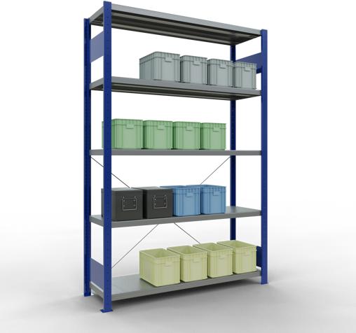 Actual product image Schulte Lagertechnik MULTIplus250 basic racking system with cross braces
