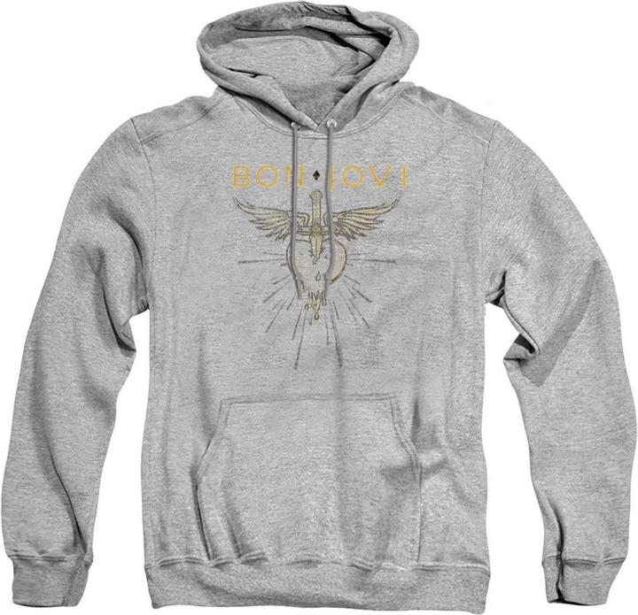 Immagine prodotto Bon Jovi Greatest Hits Felpa con CappuccioErica Adulto Unisex (M)