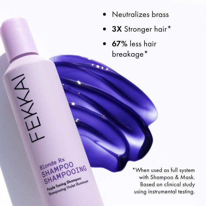 Actual product image Fekkai - Blonde Rx Purple Shampoo 250ml (250 ml, Silver shampoo)
