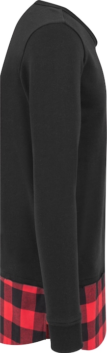Actual product image Urban Classics Long Flanell Bottom Open Edge Crewneck (M)